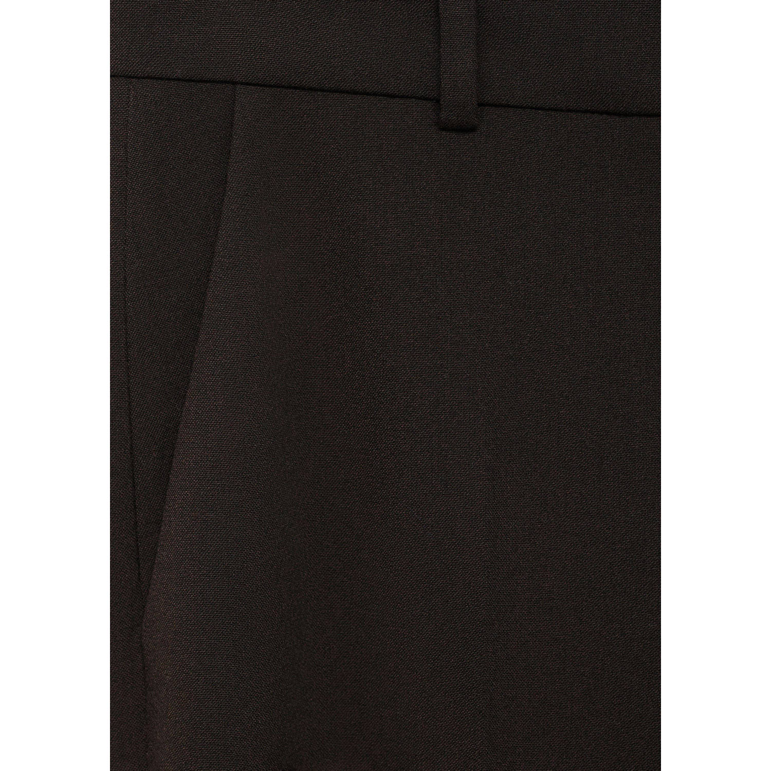 Mango flared regular waist pantalon bruin