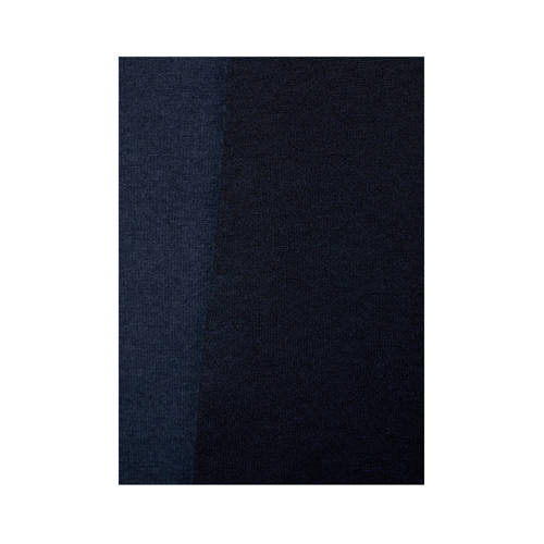 Mango wollen tussenjas gebreid marineblauw afbeelding