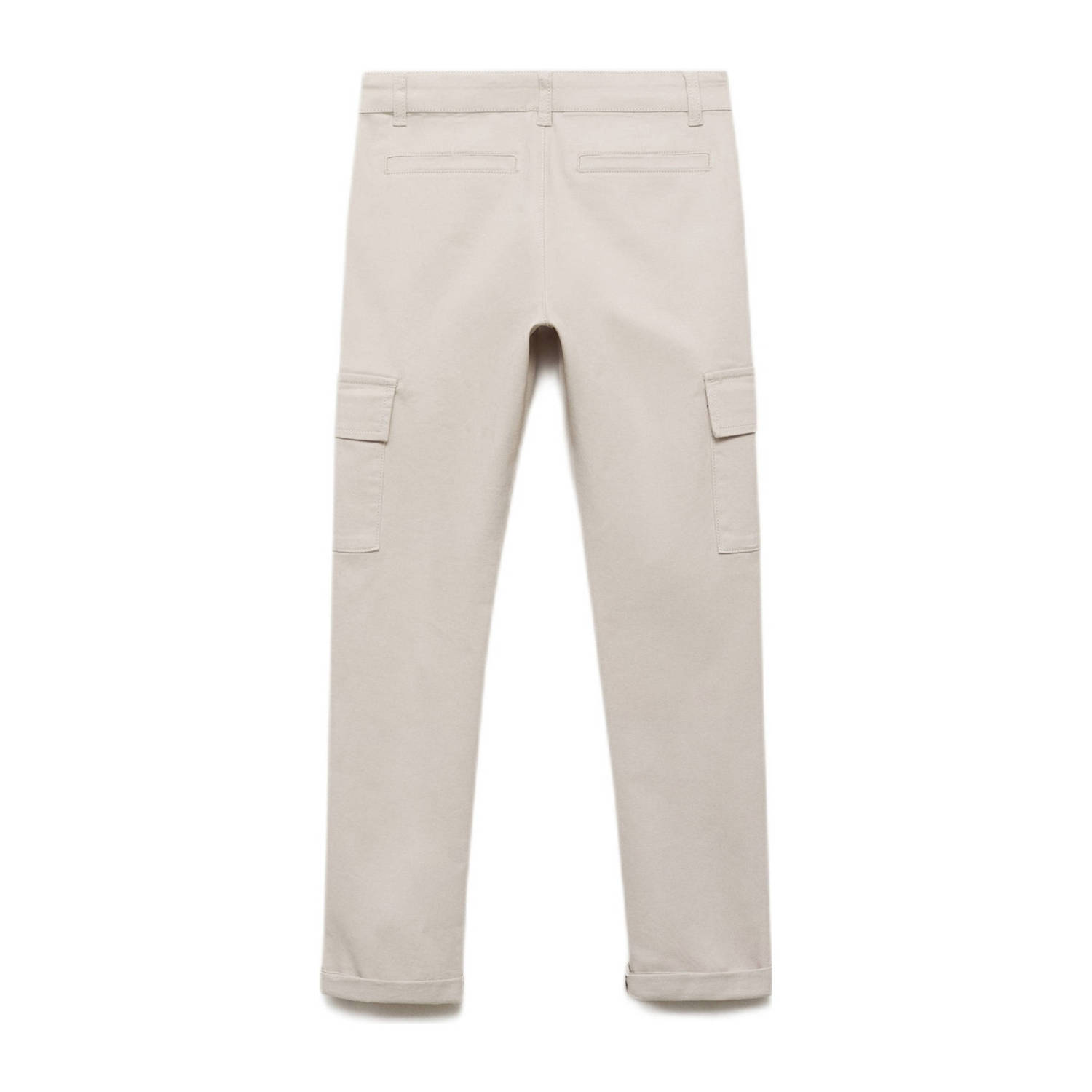 Mango Kids regular cargo broek ecru