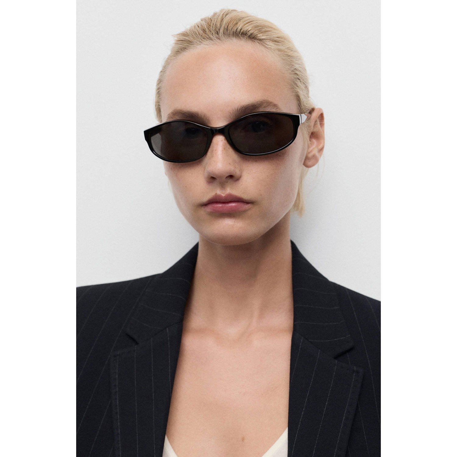 Mango getailleerde blazer marine