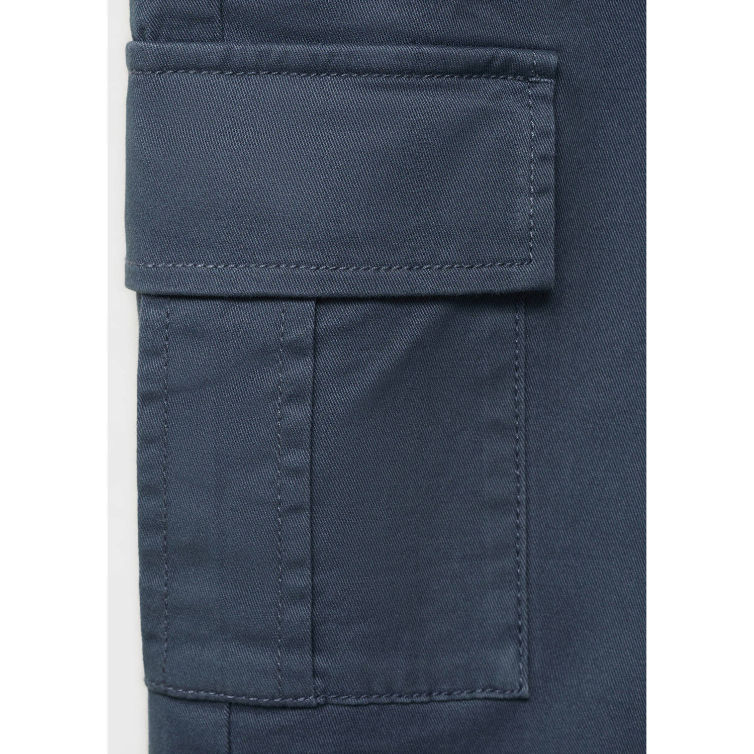 Mango Kids regular cargo broek blauw