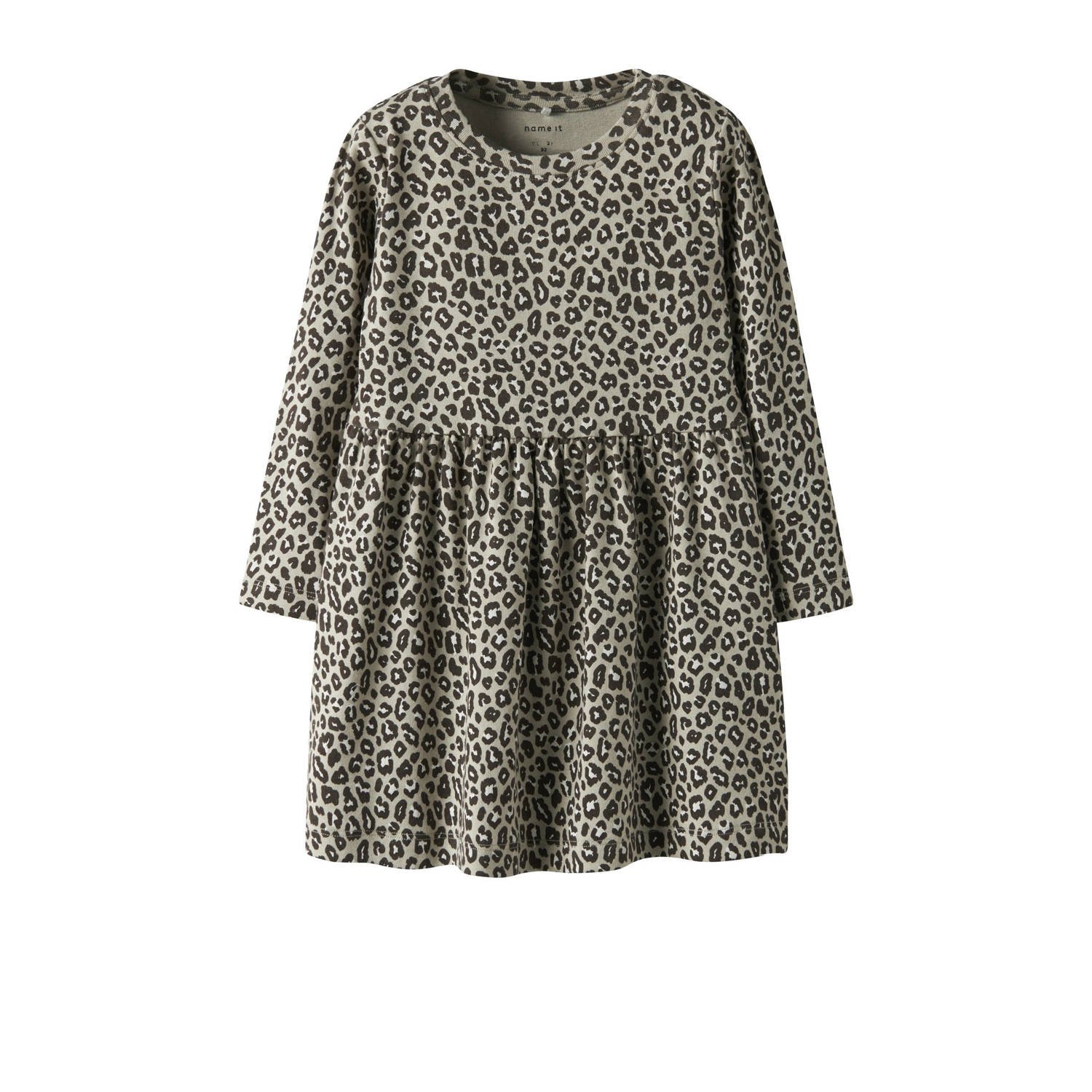 NAME IT MINI A-lijn jurk beige