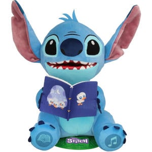Stitch Verhalenverteller - NL/EN/FR - Interactieve Knuffel met Licht, Geluid en Verhalen