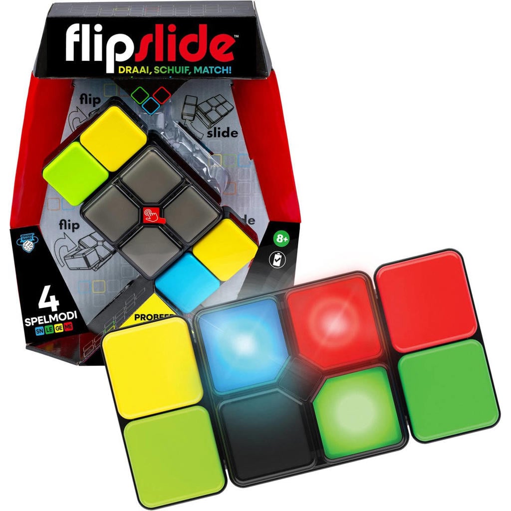Moose Toys FlipSlide - Elektronisch handspel - Draai, schuif en los lichtpuzzels op