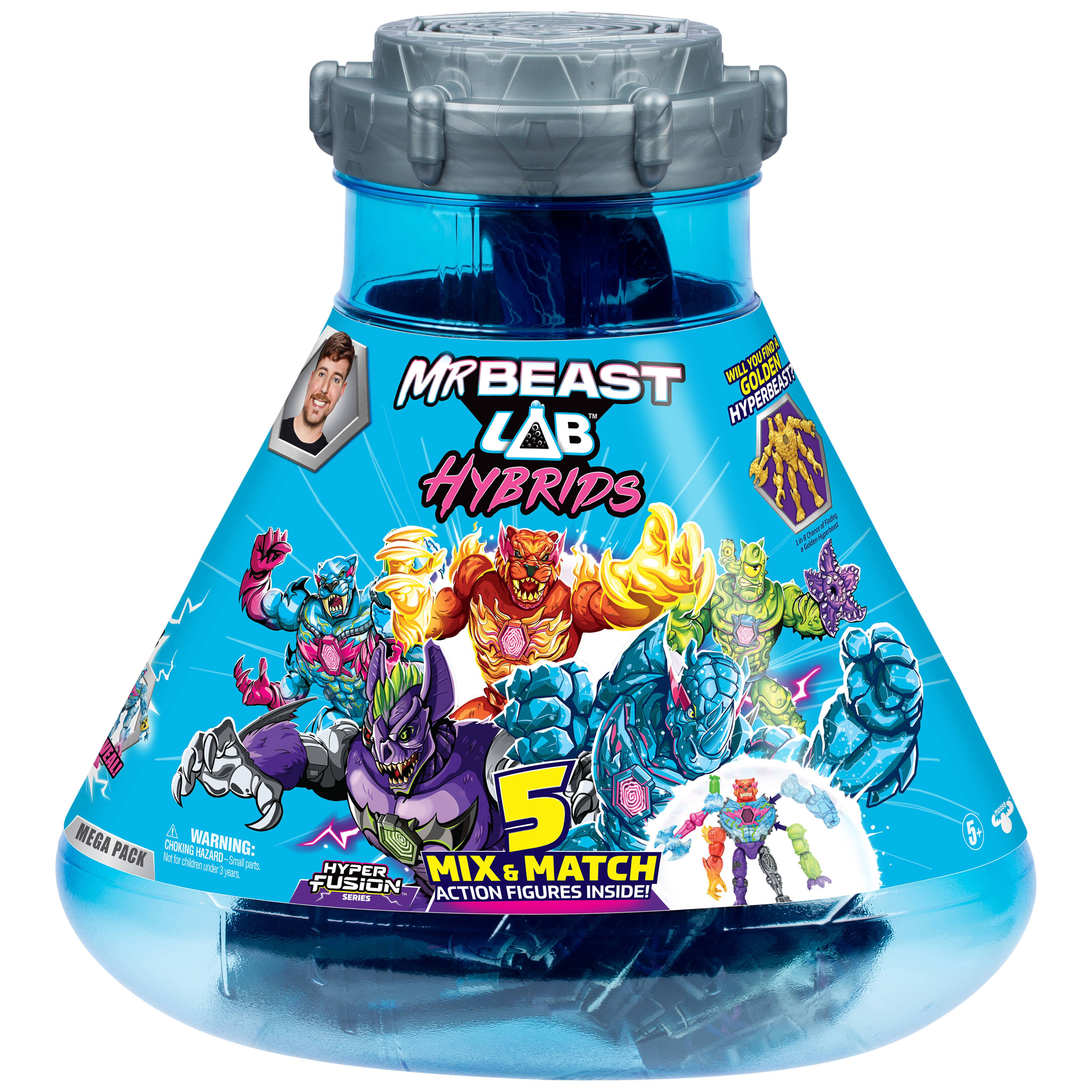 Moose Toys MrBeast Lab Hybrids - Hyper Fusion Serie Mega Pack – 5