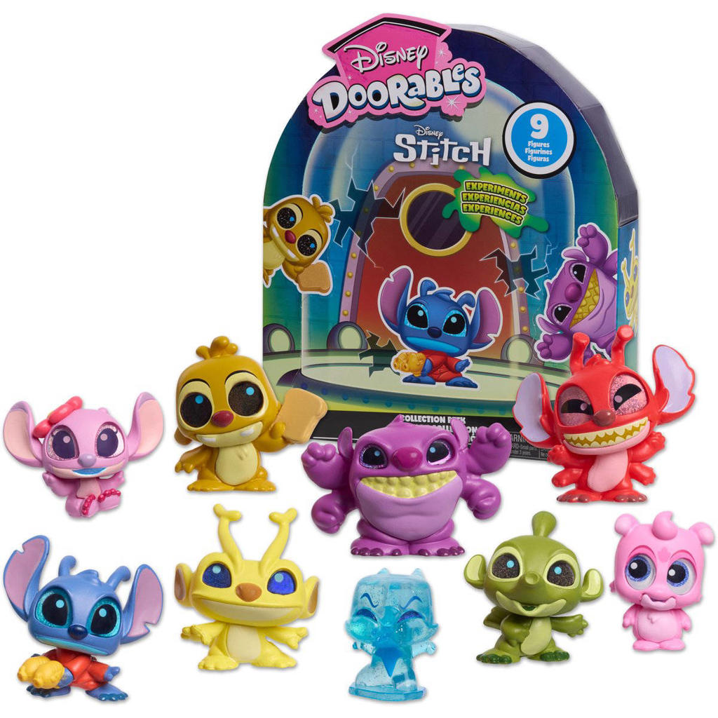 Just Play Disney - Doorables Stitch Experiments Collection Peek - 9 Mini Figuren uit Lilo & Stitch