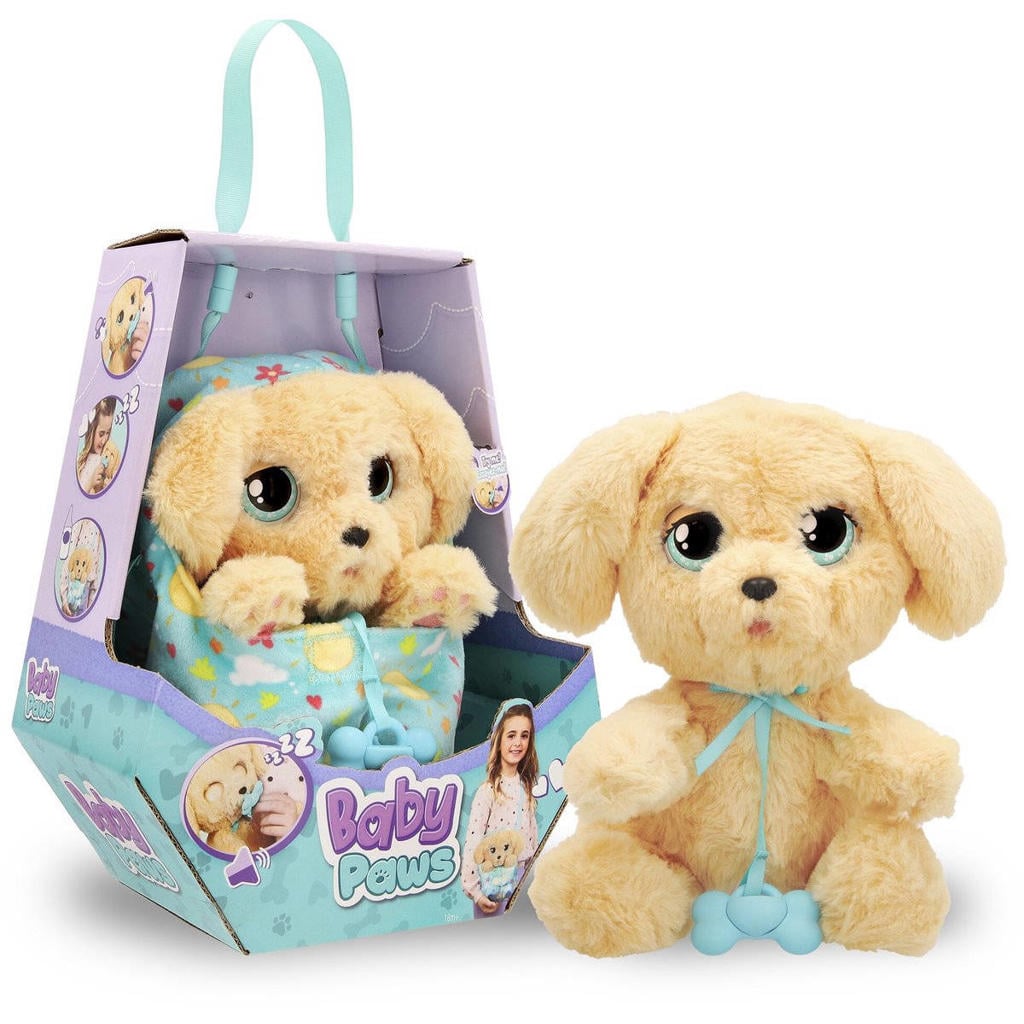 IMC Toys Baby Paws hondje Labrador - Interactieve pluchen knuffel