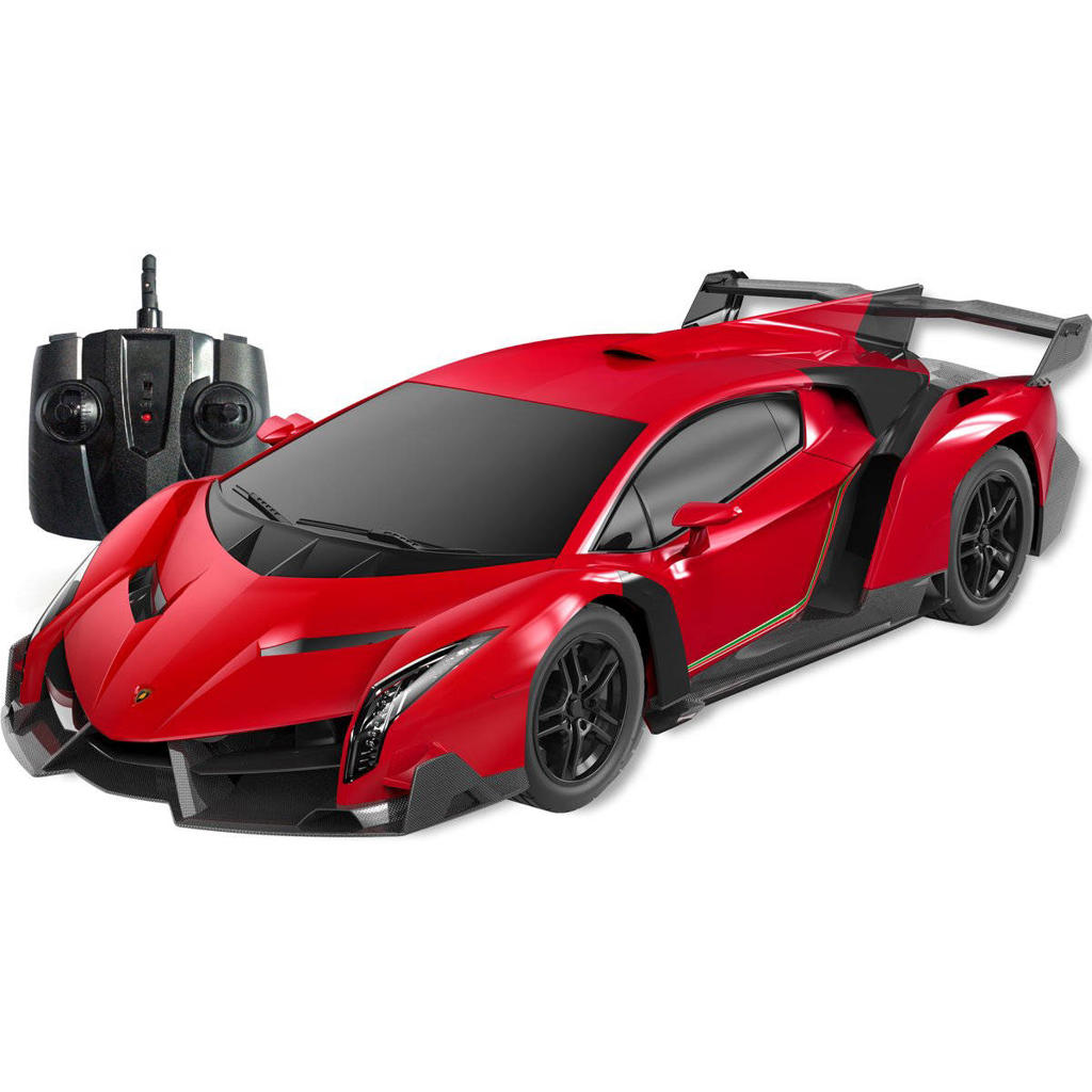 XQ RC Lamborghini Veneno rood 1:24 - Bestuurbare auto - 2.4 GHz met verlichting