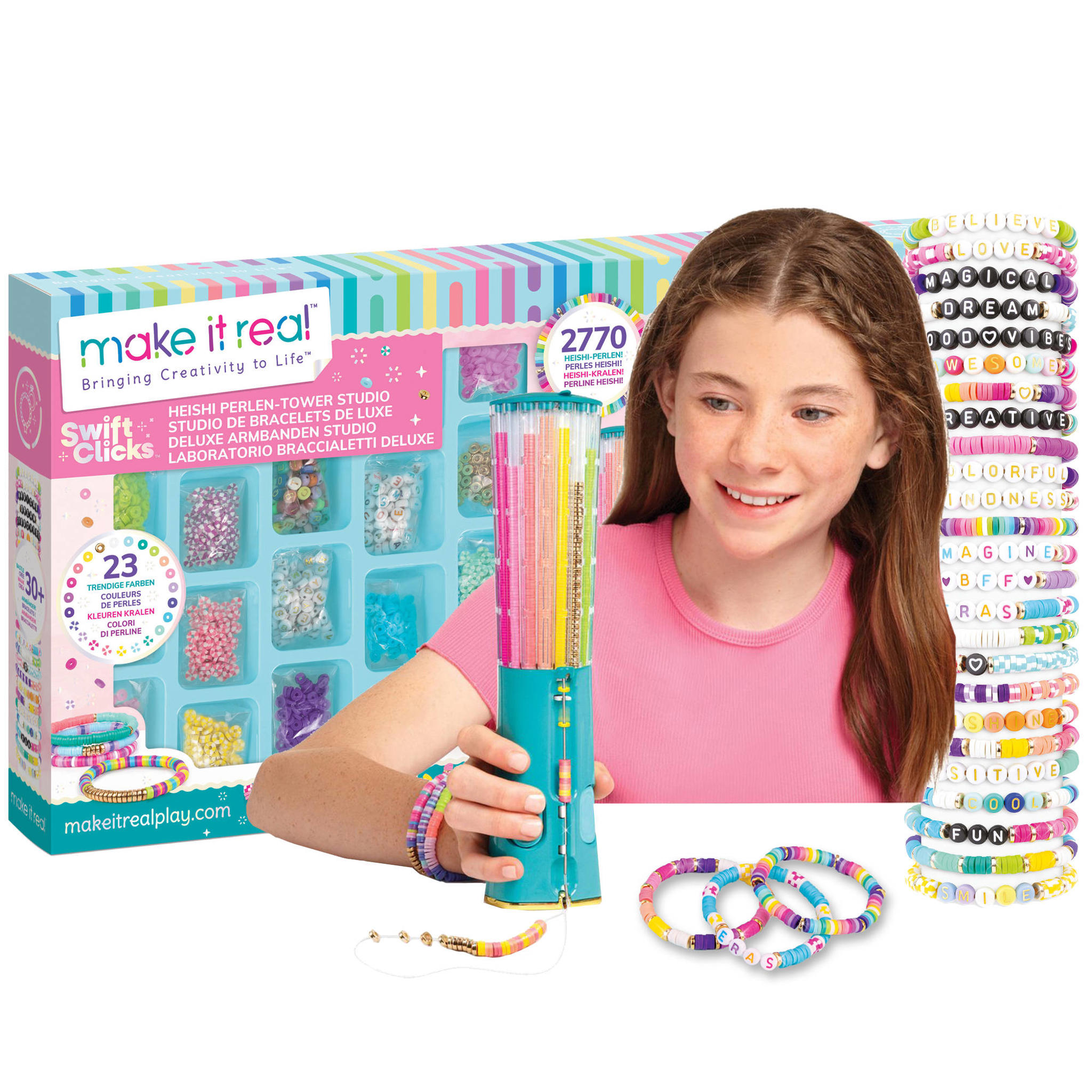 GirlZone Kit Fabrication de Bracelets en Argile et Chares de Licorne GirlZone Kit Fabrication de Bracelets en Argile et Chares de Licorne
