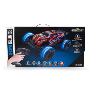 RC Nitro Racer Terreinwagen 1:18 - Incl. 2 oplaadbare batterijen - All weather Terreinbanden - High Speed 30 km/u