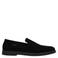 Manfield suède loafers zwart