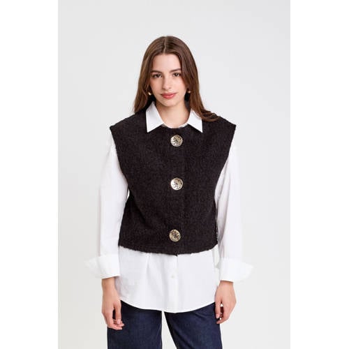 Cache Cache gebreid vest zwart afbeelding