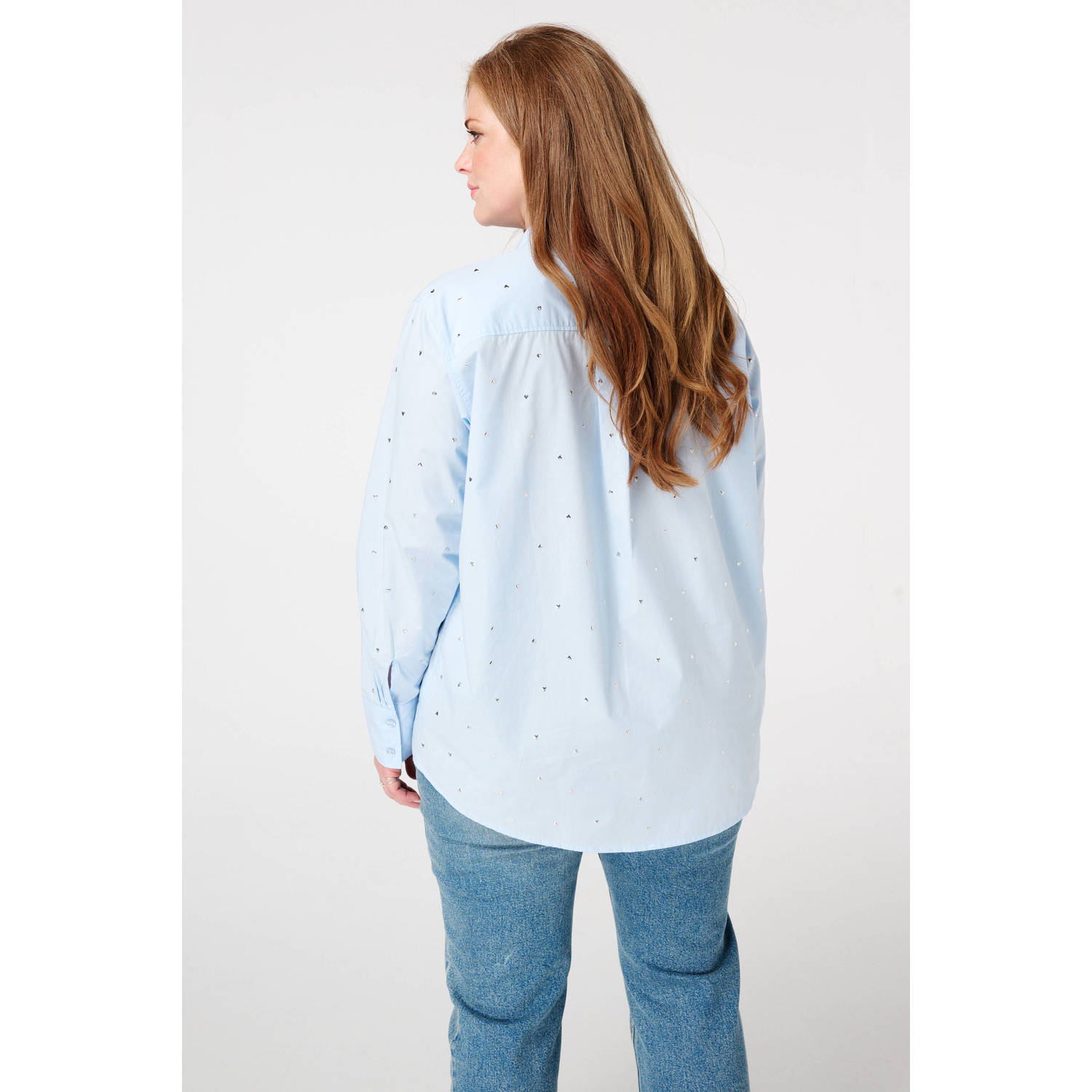 MS Mode blouse lichtblauw