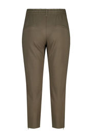 thumbnail: MS Mode slim regular waist broek kaki