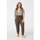 MS Mode slim regular waist broek kaki