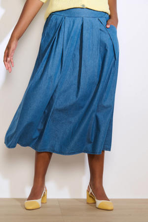 denim spijkerrok medium blue denim