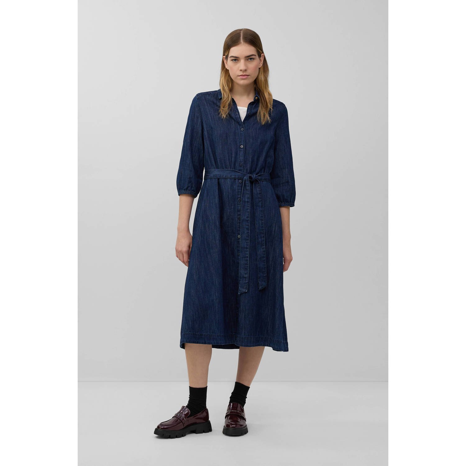 S.Oliver denim spijkerjurk dark blue denim