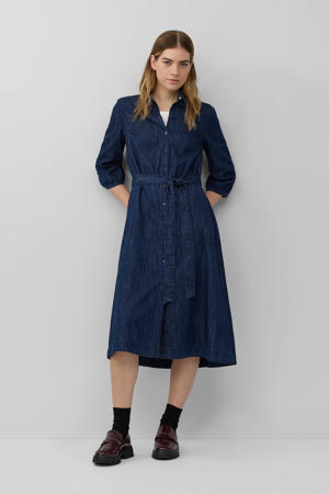 denim spijkerjurk dark blue denim