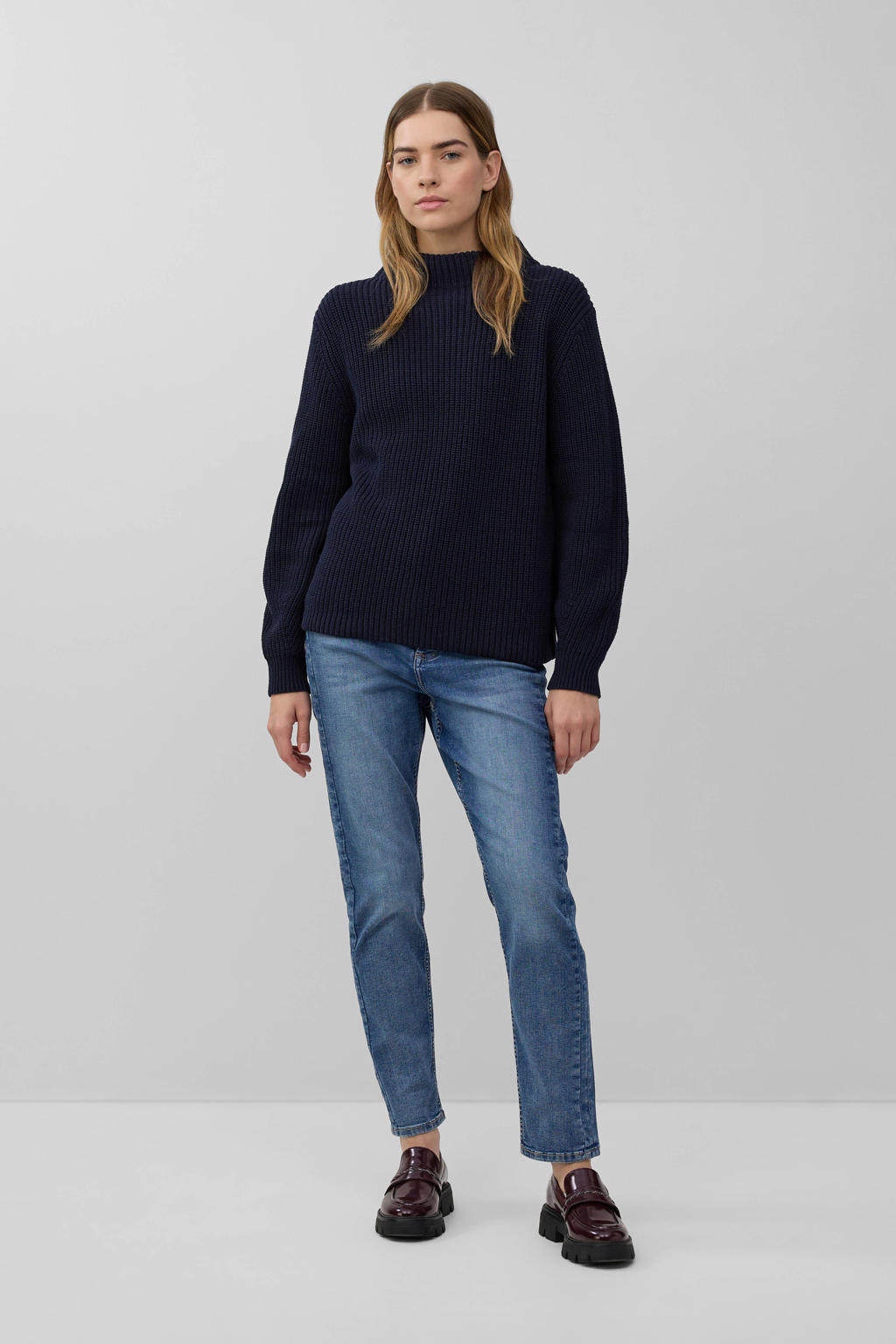 s.Oliver gebreide trui donkerblauw