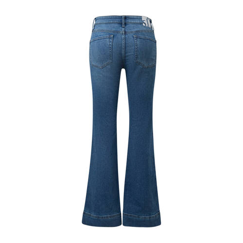 s.Oliver flared jeans medium blue denim afbeelding
