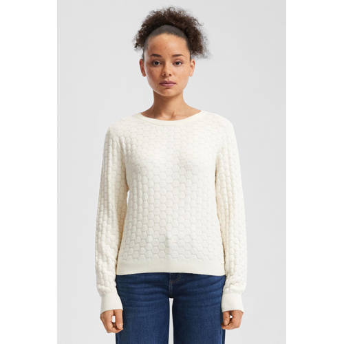 QS pullover wit gebreid afbeelding