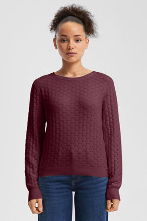 pullover rood gebreid