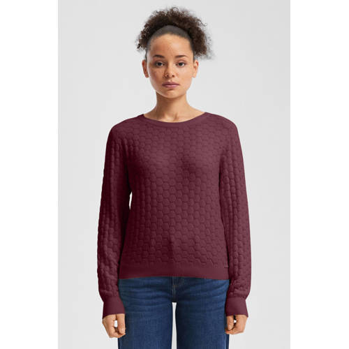 QS pullover rood gebreid afbeelding