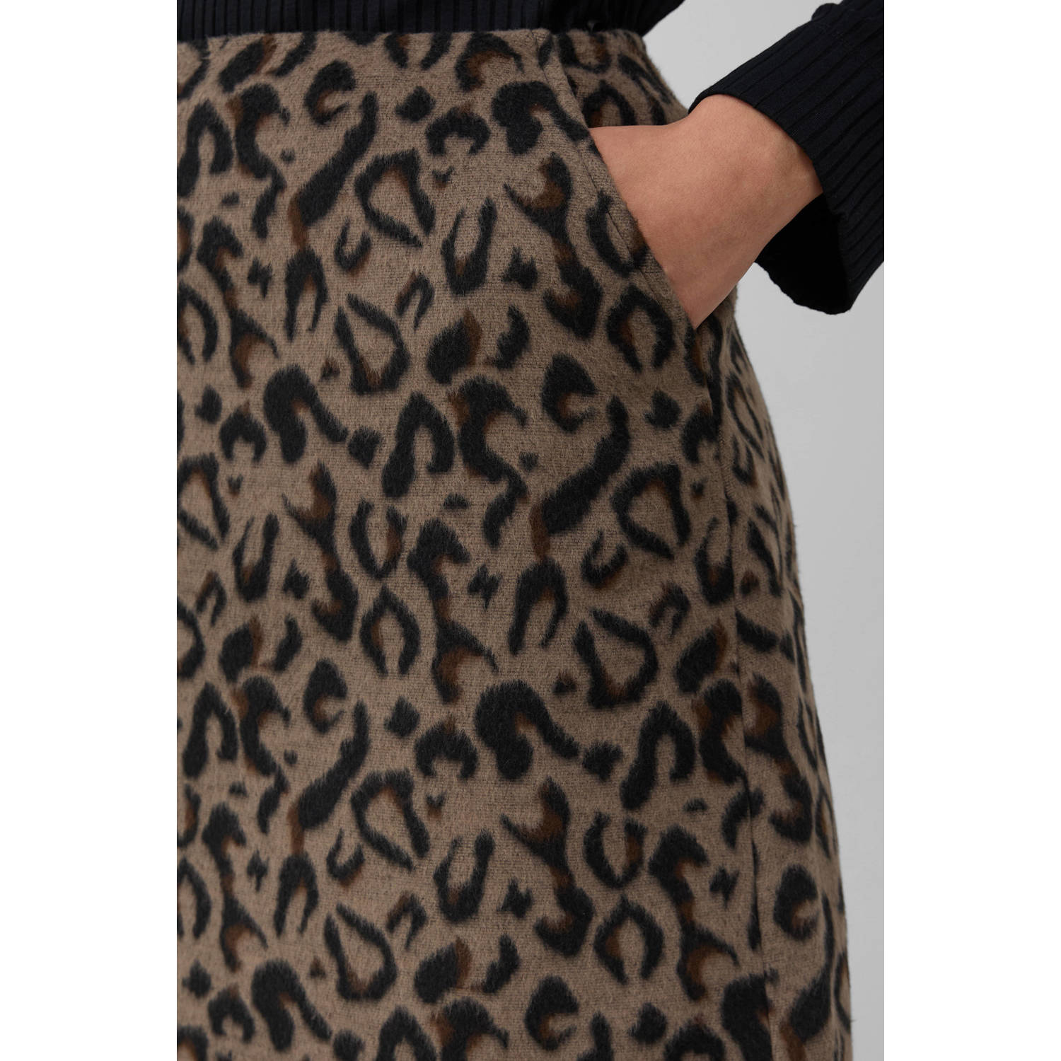 s.Oliver BLACK LABEL mini rok zwart