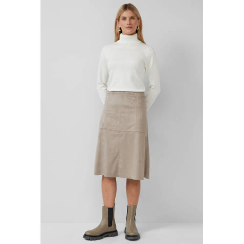 s.Oliver BLACK LABEL suede imitatieleren rok grijs afbeelding
