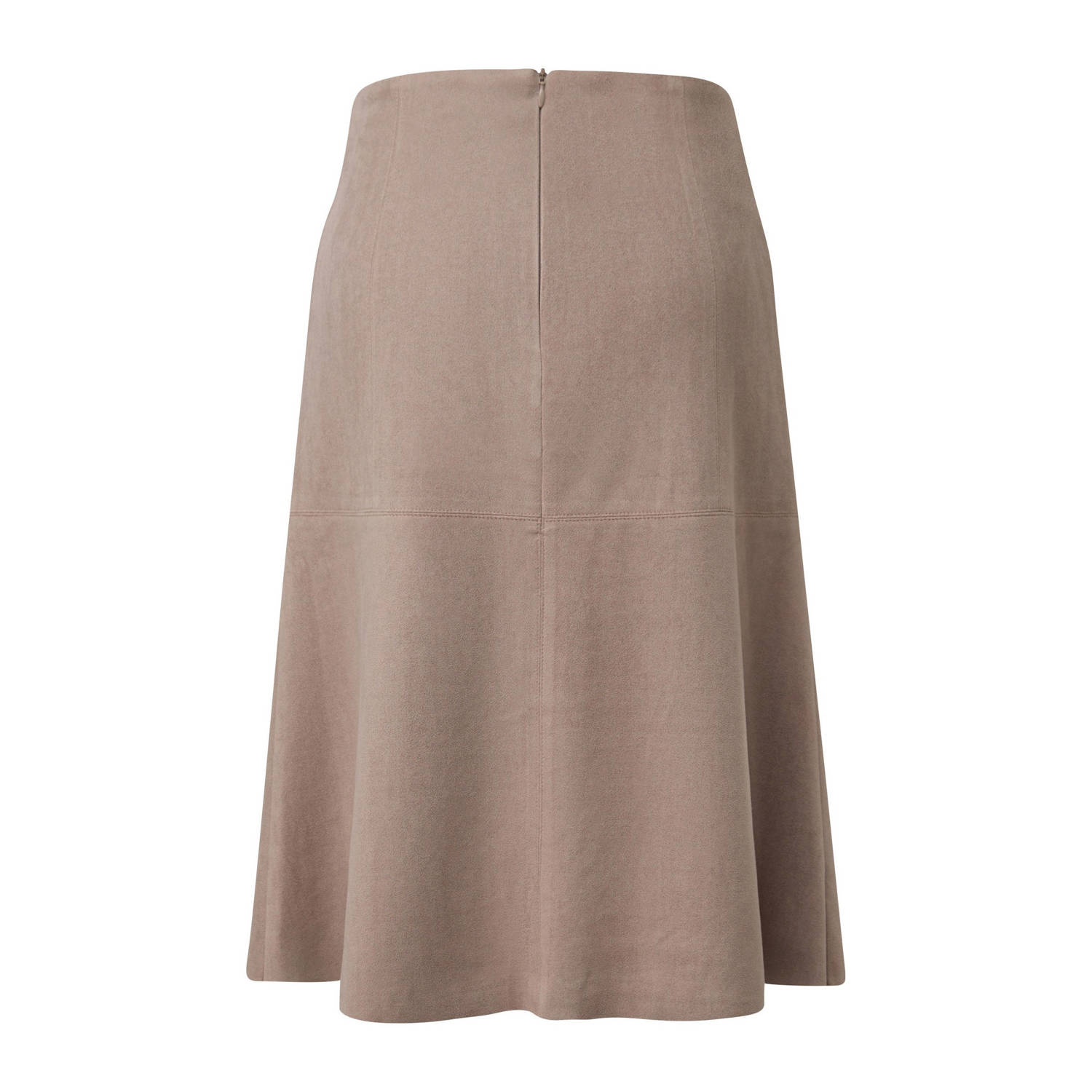 s.Oliver BLACK LABEL suede imitatieleren rok grijs