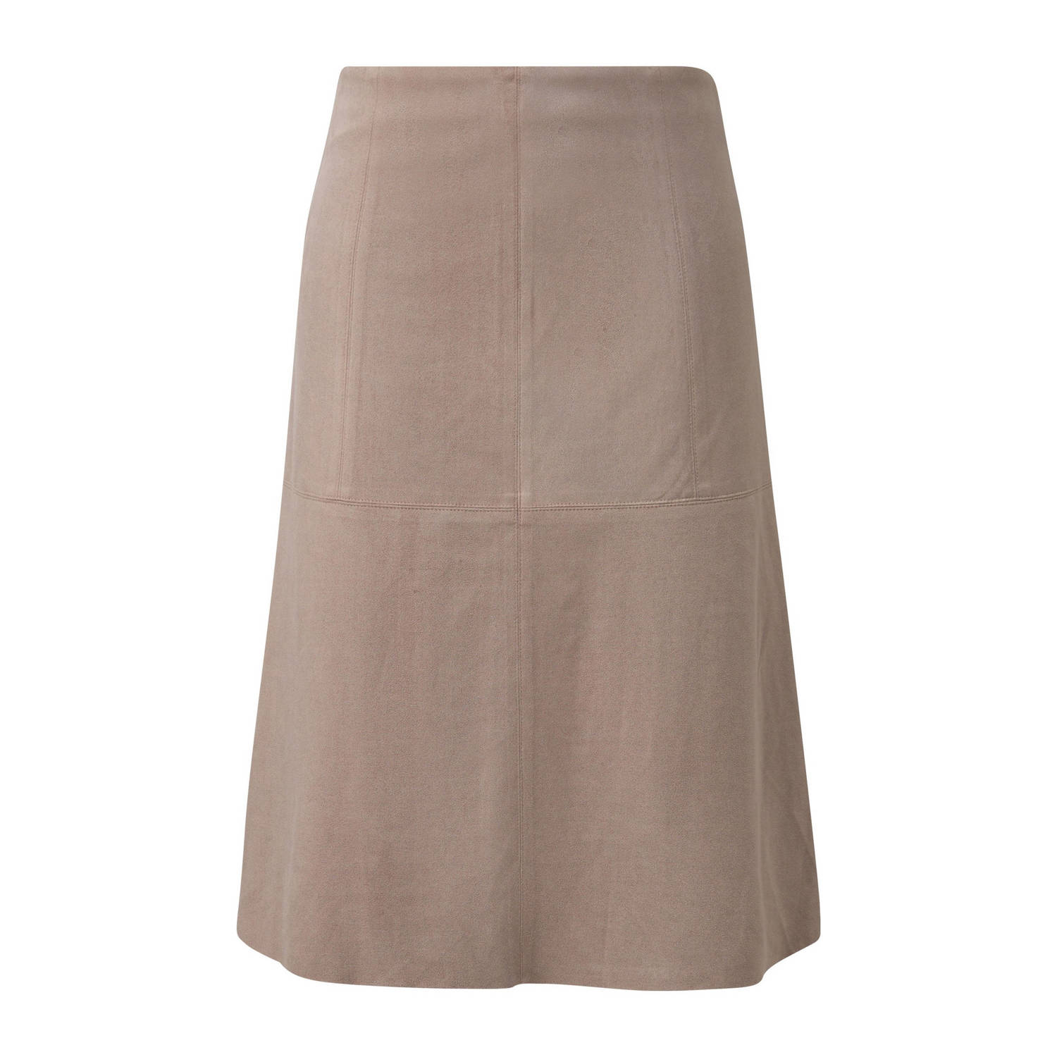S.Oliver BLACK LABEL suede imitatieleren rok grijs