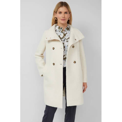 s.Oliver BLACK LABEL wollen manteljas beige afbeelding