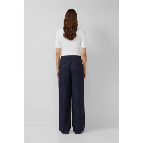 s.Oliver straight high waist pantalon marine afbeelding