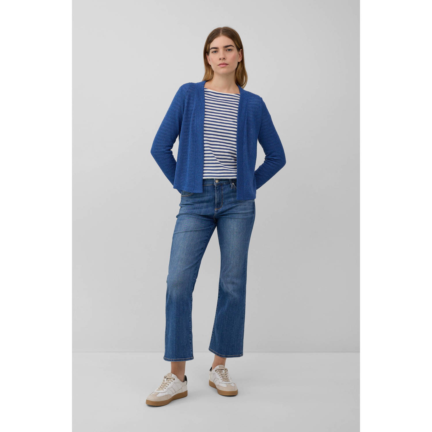 s.Oliver gebreid vest blauw