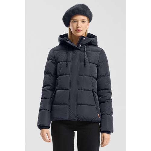 QS gewatteerde jas donkerblauw afbeelding