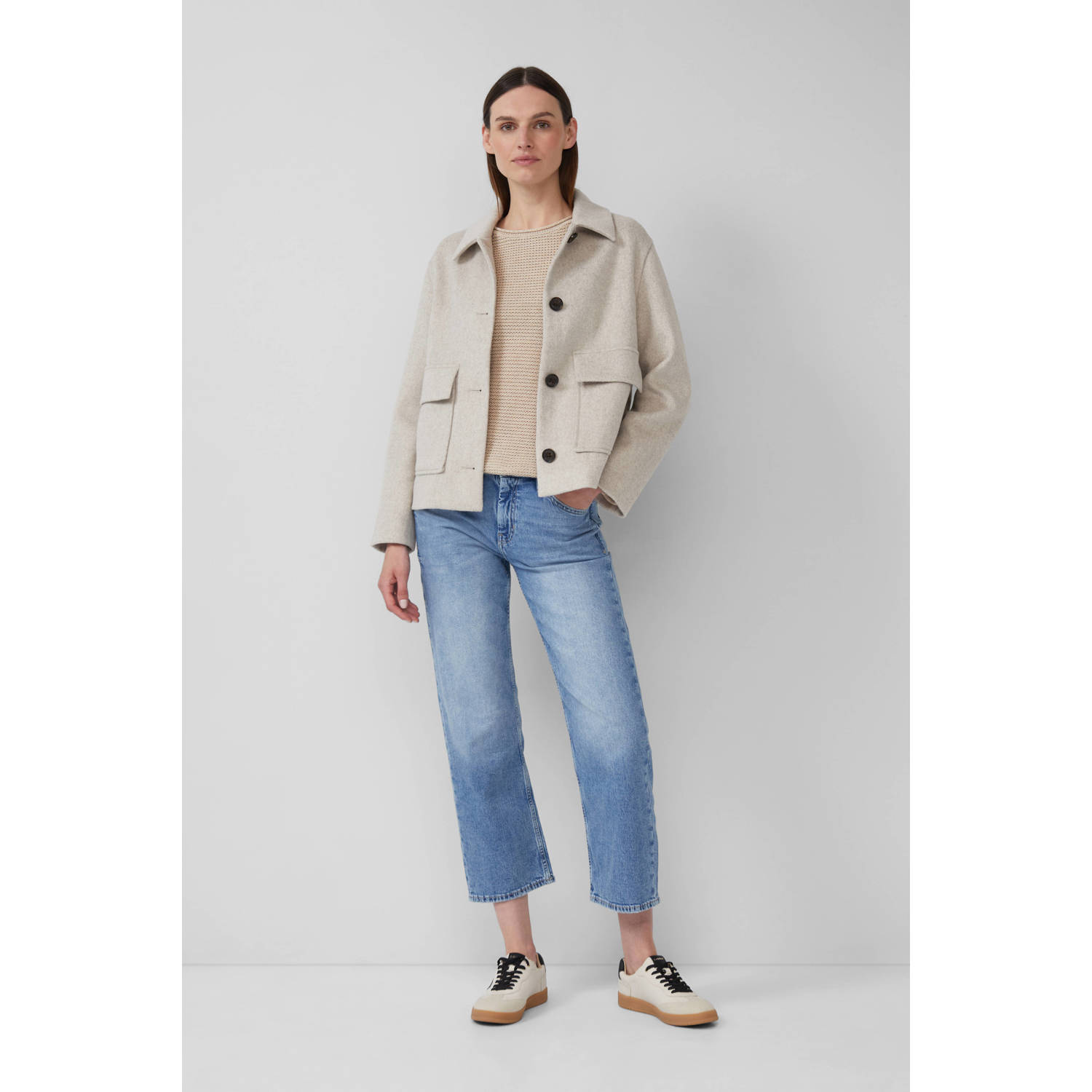 s.Oliver gebreide trui beige