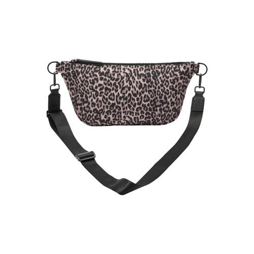 s.Oliver crossbody tas met panterprint bruin afbeelding