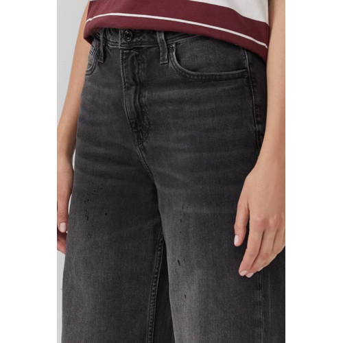 s.Oliver wide leg jeans grey denim afbeelding