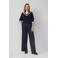 s.Oliver wide leg high waist pantalon blauw