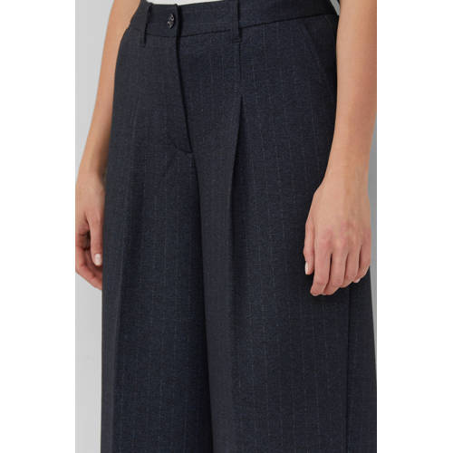 s.Oliver wide leg high waist pantalon blauw afbeelding