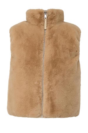 imitatiebonten bodywarmer beige