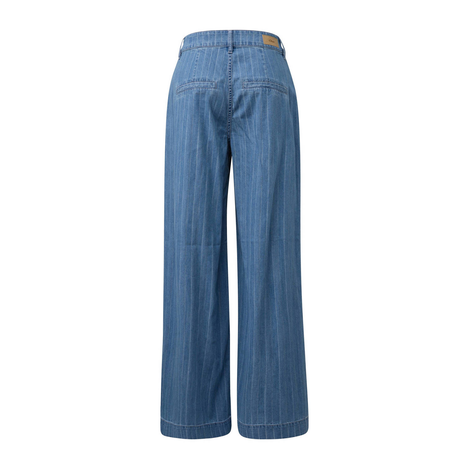 s.Oliver high waist wide leg jeans medium blue denim
