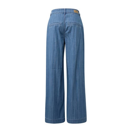 s.Oliver high waist wide leg jeans medium blue denim afbeelding