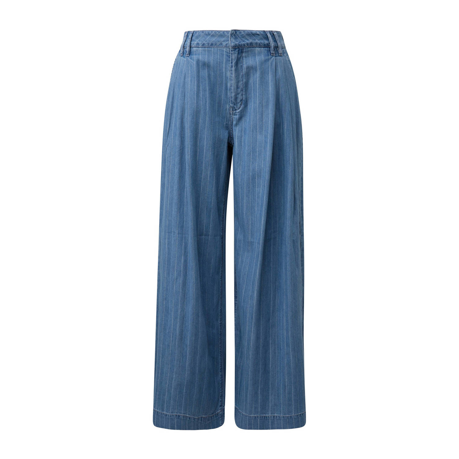 S.Oliver high waist wide leg jeans medium blue denim