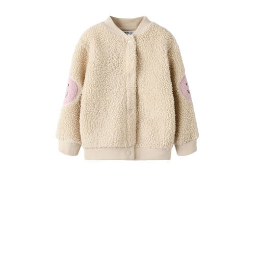 NAME IT MINI teddy vest ecru afbeelding