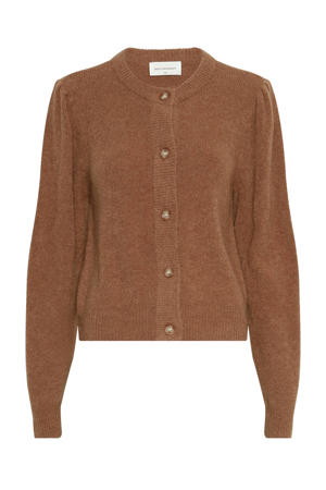 gebreid vest bruin