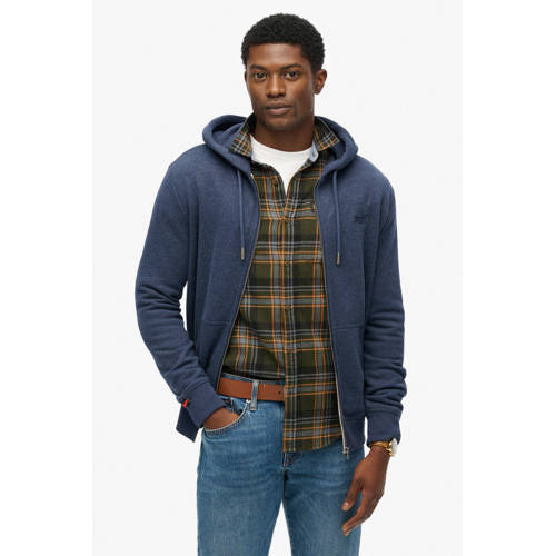 Superdry sweatvest donkerblauw afbeelding