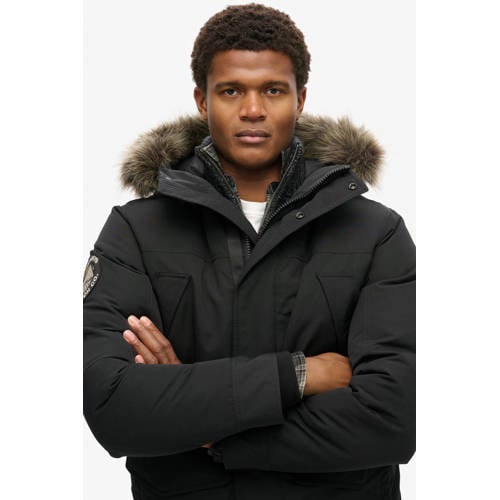Superdry parka zwart afbeelding