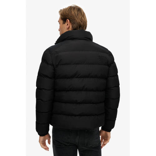 Superdry gewatteerde jas zwart afbeelding