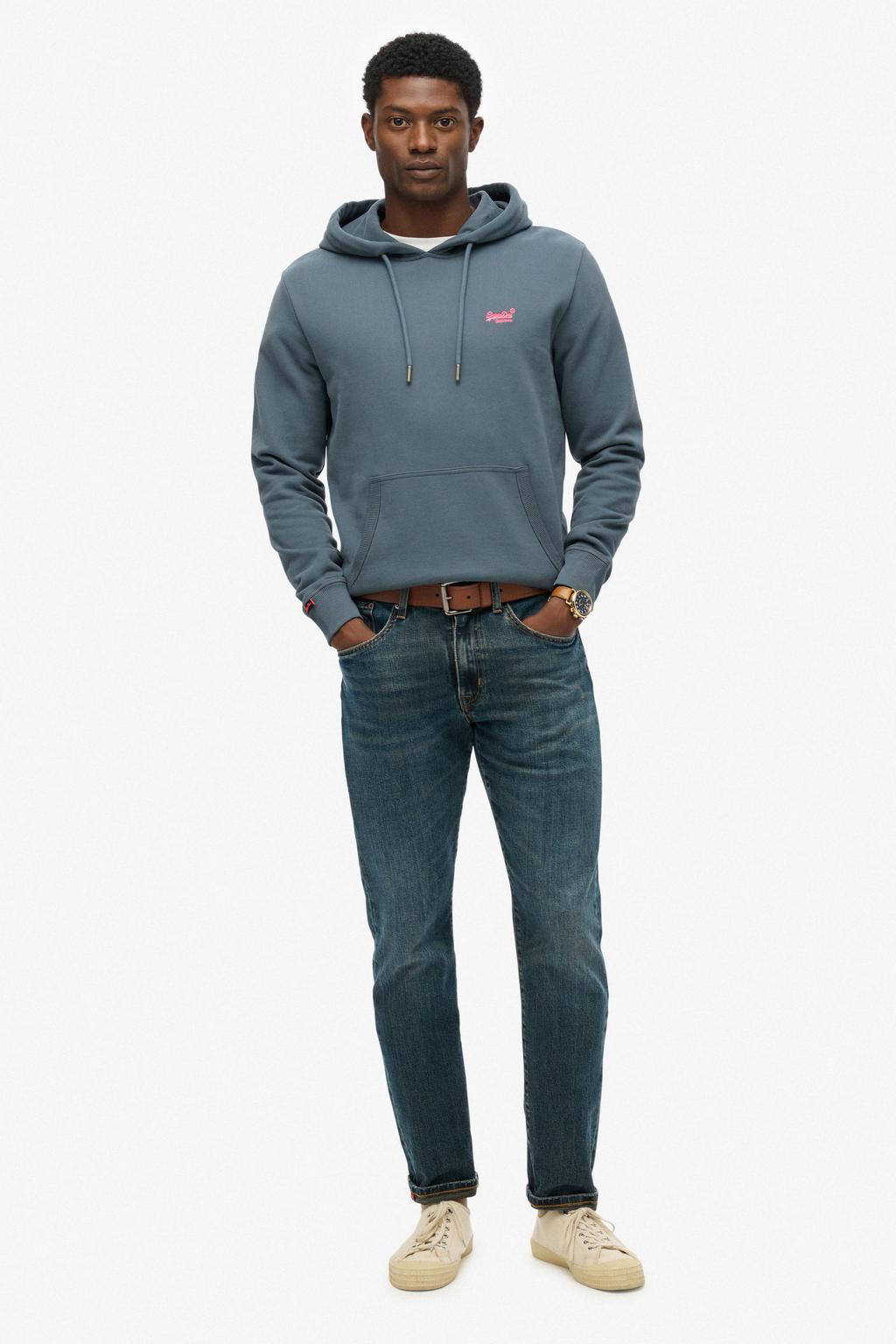 Superdry hoodie blauw